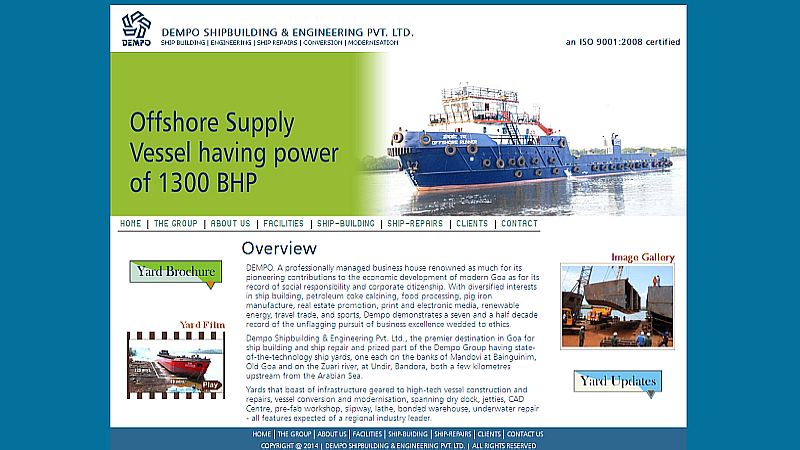 Dempo Shipbuilding Launches Standalone Website