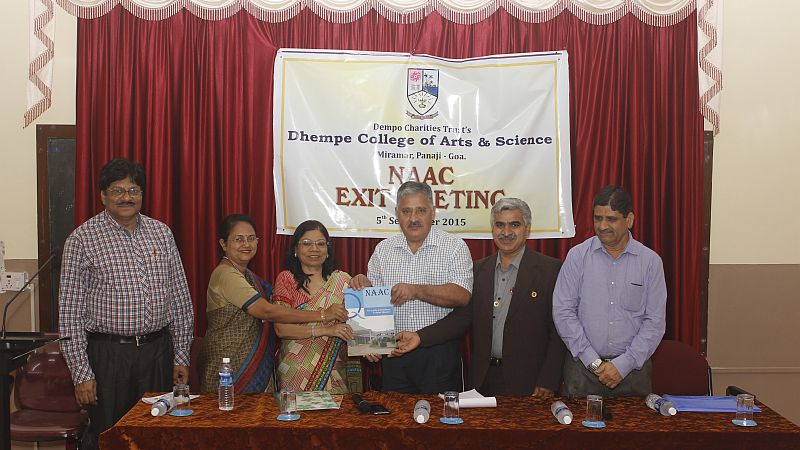 Dhempe College of Arts and Science re-accredited as A grade by NAAC
