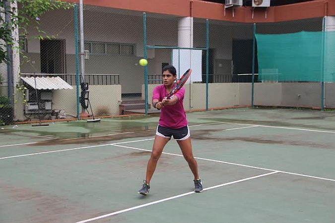 Goodwill Ambassador Natasha Palha puts up brave fight at ITF Women’s Tennis Tournament