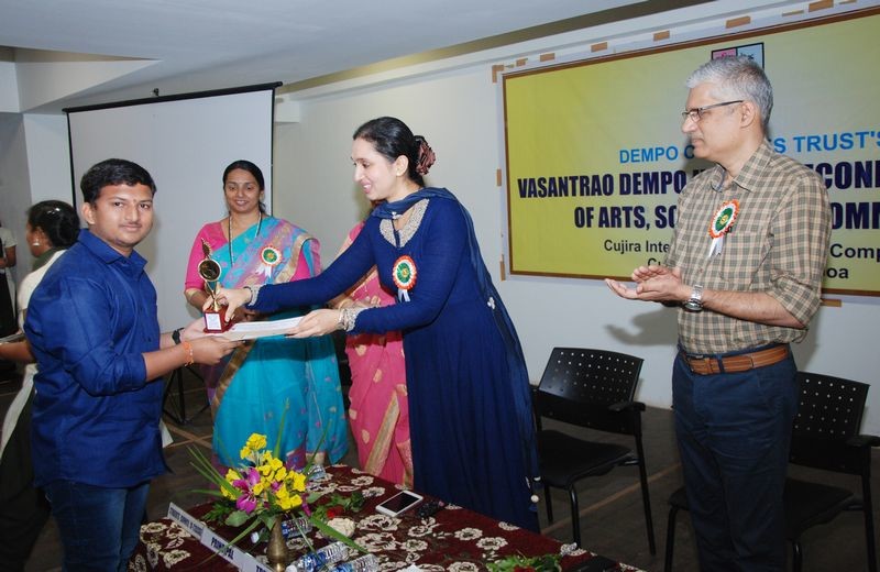 Outstanding Student with Exceptional Qualities and Best NSS Volunteer (Boy) – Mast. Malu Gaonkar.