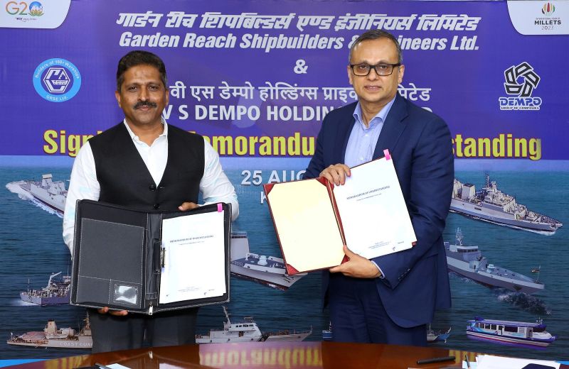 GRSE joins hand with DEMPO, Goa to build Commercial Vessels on the West Coast